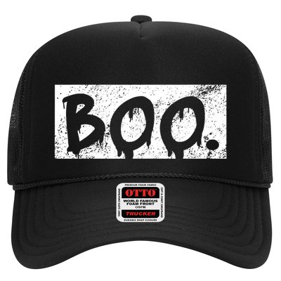 Vintage Boo Funny Lazy Halloween Costumes Trucker Hat