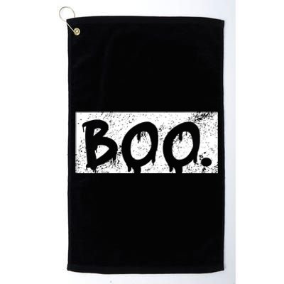 Vintage Boo Funny Lazy Halloween Costumes Platinum Collection Golf Towel