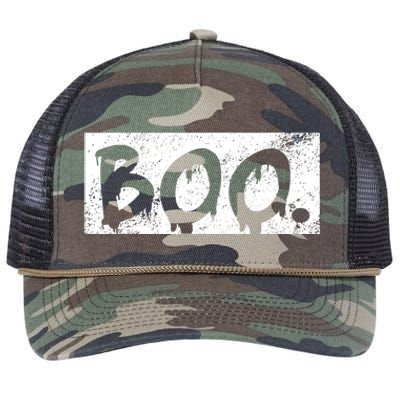 Vintage Boo Funny Lazy Halloween Costumes Retro Rope Trucker Hat Cap