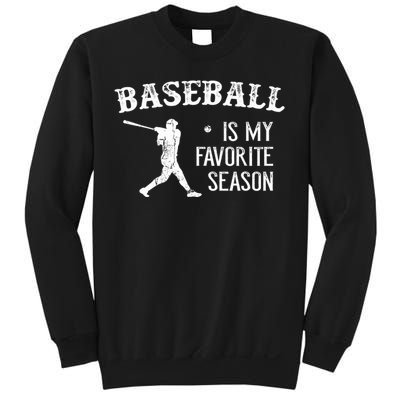 Vintage Baseball Favorite Season Sweatshirt