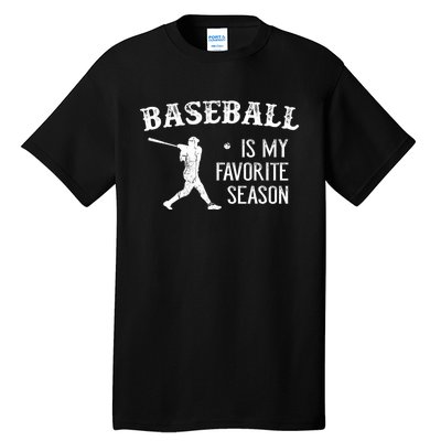 Vintage Baseball Favorite Season Tall T-Shirt