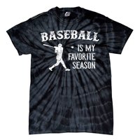 Vintage Baseball Favorite Season Tie-Dye T-Shirt