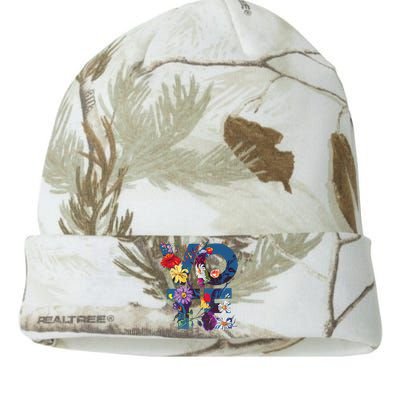 Vote Blue Floral Flower Democrat Kamala 2024 Kati Licensed 12" Camo Beanie