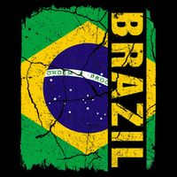 Vintage Brazilian Flag Brazil Pride Roots Heritage Gift Baby Bodysuit