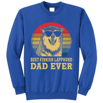 Vintage Best Finnish Lapphund Dad Ever Dog Lovers Gift Tall Sweatshirt