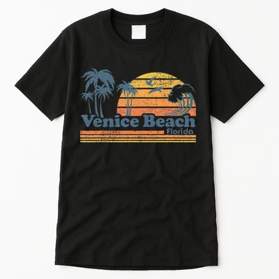 Venice Beach Florida Vintage Spring Break Vacation Retro Tall T-Shirt