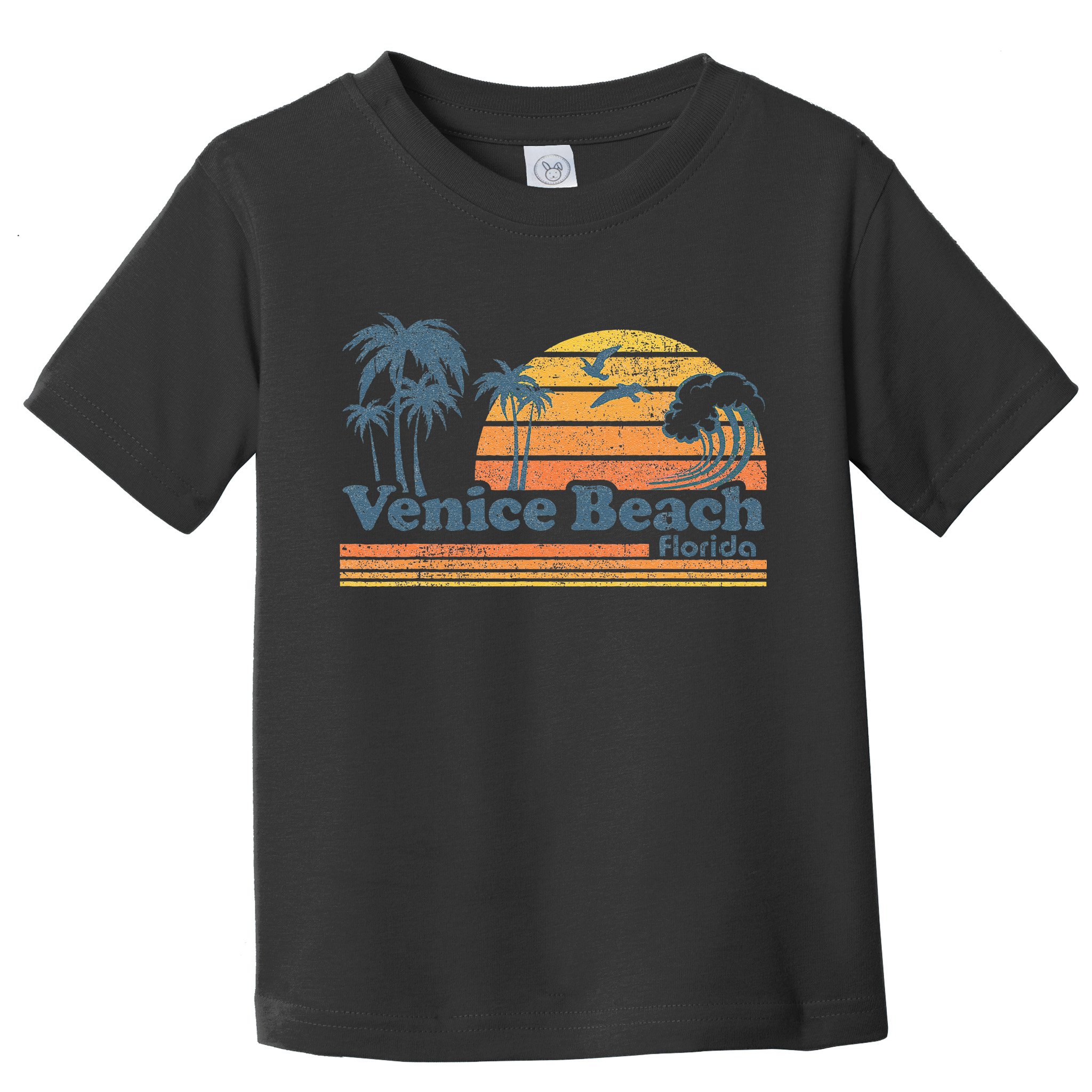 Venice Beach Florida Vintage Spring Break Vacation Retro Toddler T-Shirt