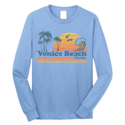 Venice Beach Florida Vintage Spring Break Vacation Retro Long Sleeve Shirt