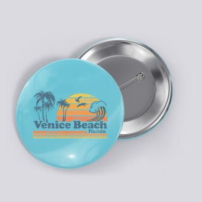 Venice Beach Florida Vintage Spring Break Vacation Retro Button