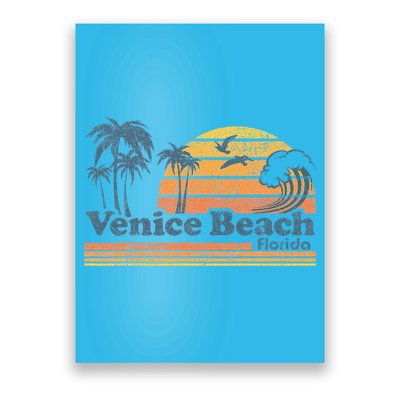 Venice Beach Florida Vintage Spring Break Vacation Retro Poster