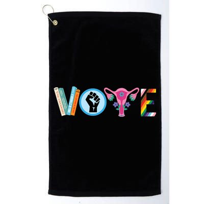 Vote Books Fist Ovaries Lgtbq Golf Towel