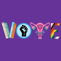 Vote Books Fist Ovaries Lgtbq Cooling Performance Crew T-Shirt