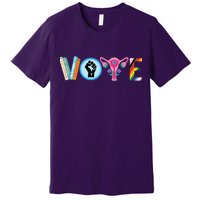 Vote Books Fist Ovaries Lgtbq Premium T-Shirt