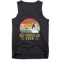 Vintage Best Frenchie Dad Ever Fist Bump French Bulldog Dad Tank Top