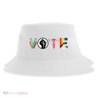 Vote Books Fist Ovaries Lgtbq Sustainable Bucket Hat