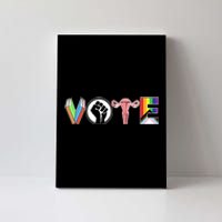 Vote Books Fist Ovaries Lgtbq Canvas