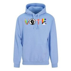 Vote Books Fist Ovaries Lgtbq Unisex Surf Hoodie