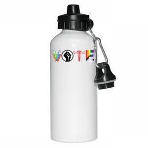 Vote Books Fist Ovaries Lgtbq Aluminum Water Bottle