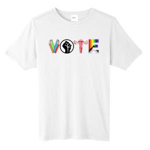 Vote Books Fist Ovaries Lgtbq Tall Fusion ChromaSoft Performance T-Shirt