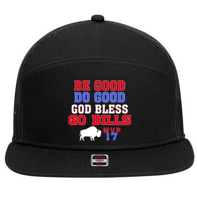 Vintage Be Good Do Good God Bless Go Bill 7 Panel Mesh Trucker Snapback Hat