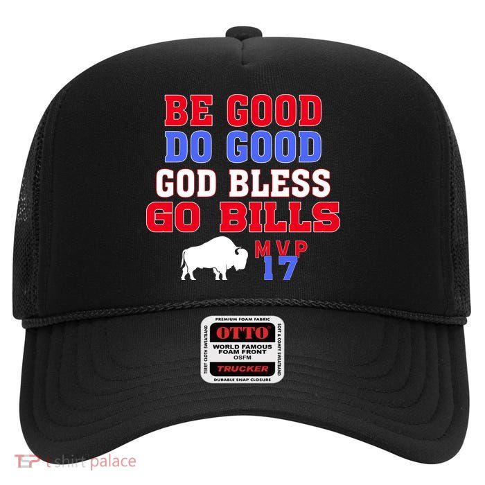 Vintage Be Good Do Good God Bless Go Bill High Crown Mesh Back Trucker Hat