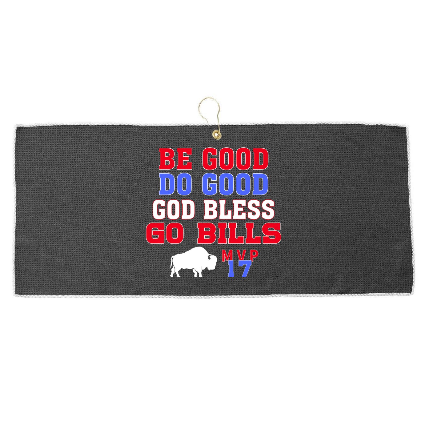 Vintage Be Good Do Good God Bless Go Bill Large Microfiber Waffle Golf Towel
