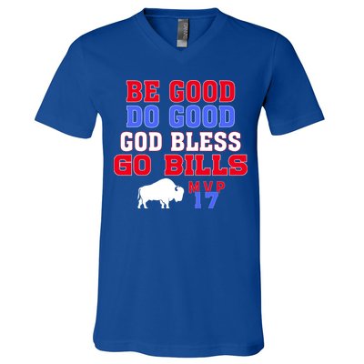 Vintage Be Good Do Good God Bless Go Bill V-Neck T-Shirt