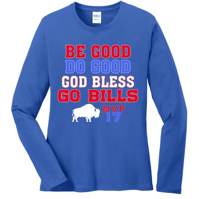 Vintage Be Good Do Good God Bless Go Bill Ladies Long Sleeve Shirt