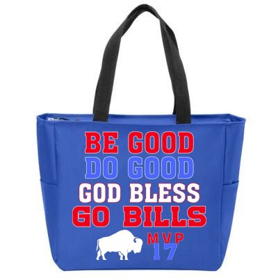 Vintage Be Good Do Good God Bless Go Bill Zip Tote Bag