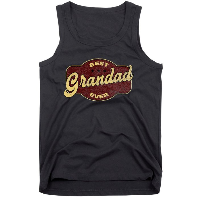 Vintage Best Grandad Ever Tank Top