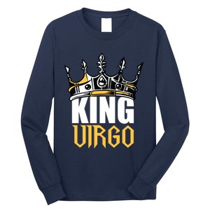 Virgo Birthday Gifts King Virgo Zodiac Long Sleeve Shirt