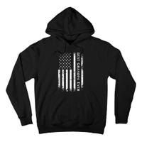 Vintage Best Grandpa Ever Us Flag Funny For Grandfather Tall Hoodie