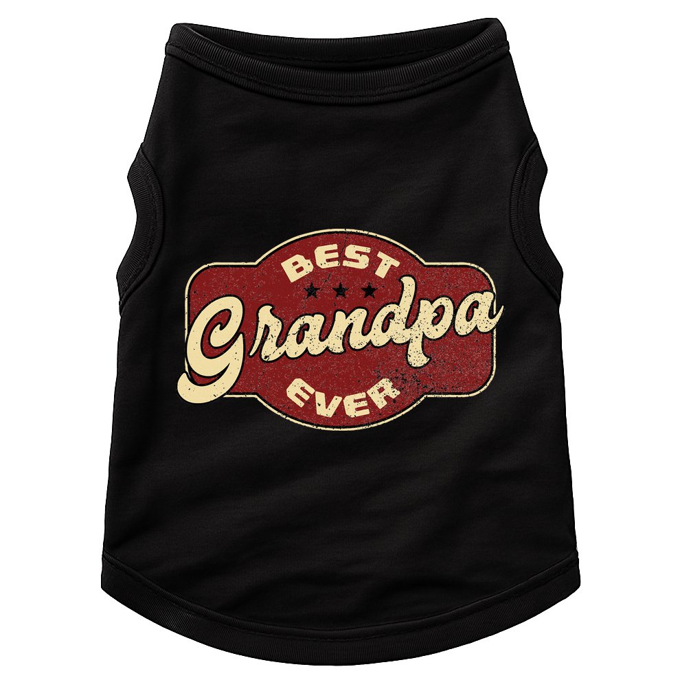 Vintage Best Grandpa Ever  Doggie Tank
