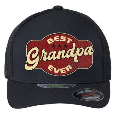 Vintage Best Grandpa Ever  Flexfit Unipanel Trucker Cap