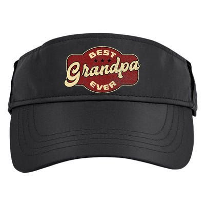 Vintage Best Grandpa Ever  Adult Drive Performance Visor