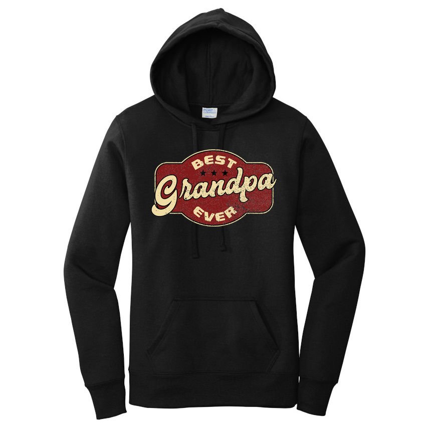 Vintage Best Grandpa Ever  Women's Pullover Hoodie