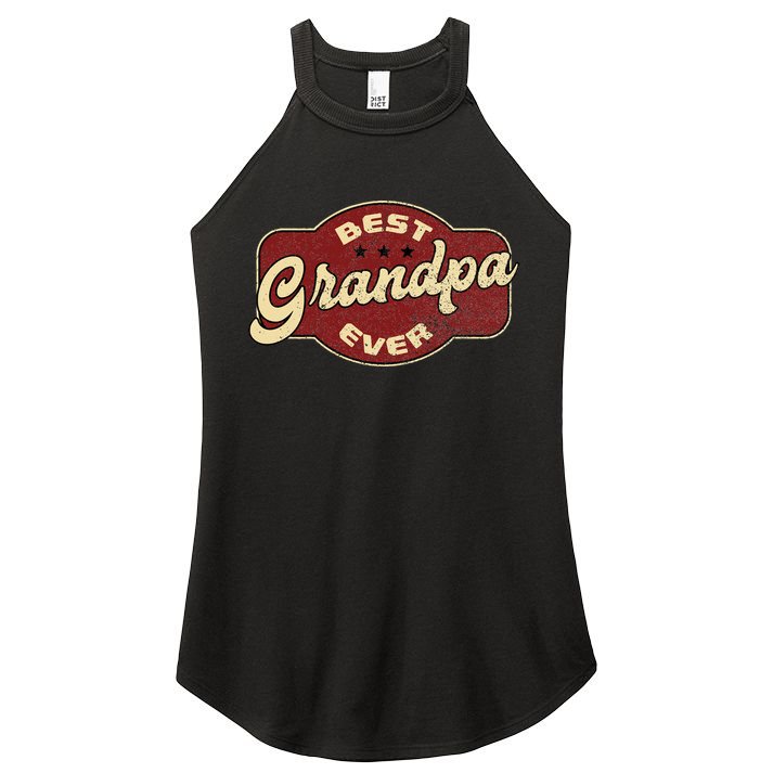 Vintage Best Grandpa Ever  Women's Perfect Tri Rocker Tank