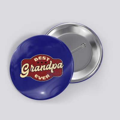 Vintage Best Grandpa Ever  Button