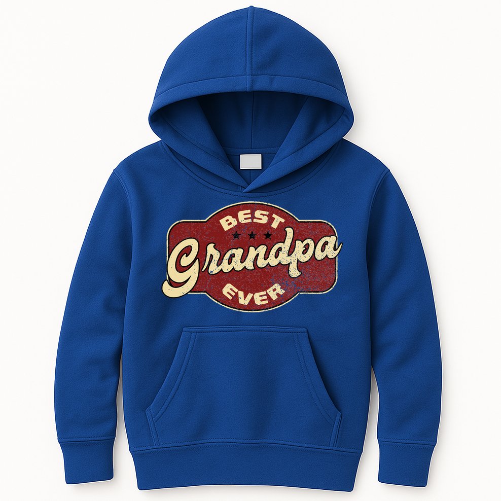 Vintage Best Grandpa Ever  Kids Hoodie