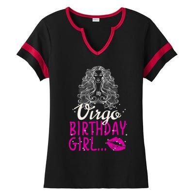 Virgo Birthday Gift Ladies Halftime Notch Neck Tee