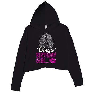 Virgo Birthday Gift Crop Fleece Hoodie