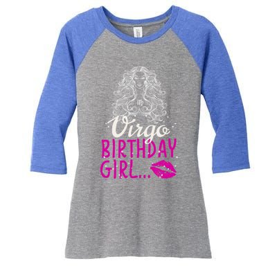 Virgo Birthday Gift Women's Tri-Blend 3/4-Sleeve Raglan Shirt