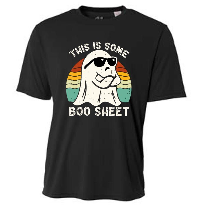 Vintage Boo Ghost Costume This Is Some Boo Sheet Funny Halloween Gift Cooling Performance Crew T-Shirt