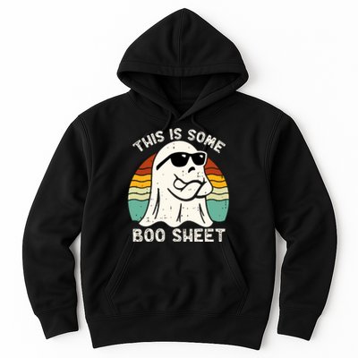 Vintage Boo Ghost Costume This Is Some Boo Sheet Funny Halloween Gift Hoodie