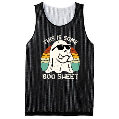 Vintage Boo Ghost Costume This Is Some Boo Sheet Funny Halloween Gift Mesh Reversible Basketball Jersey Tank