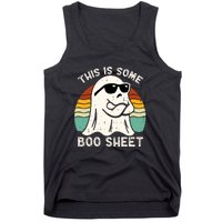 Vintage Boo Ghost Costume This Is Some Boo Sheet Funny Halloween Gift Tank Top