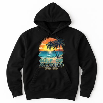 Vintage Beach Gulf Of Mexico Estd 1550 Hoodie