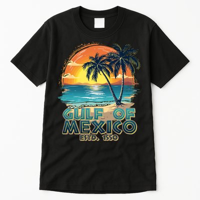 Vintage Beach Gulf Of Mexico Estd 1550 Tall T-Shirt