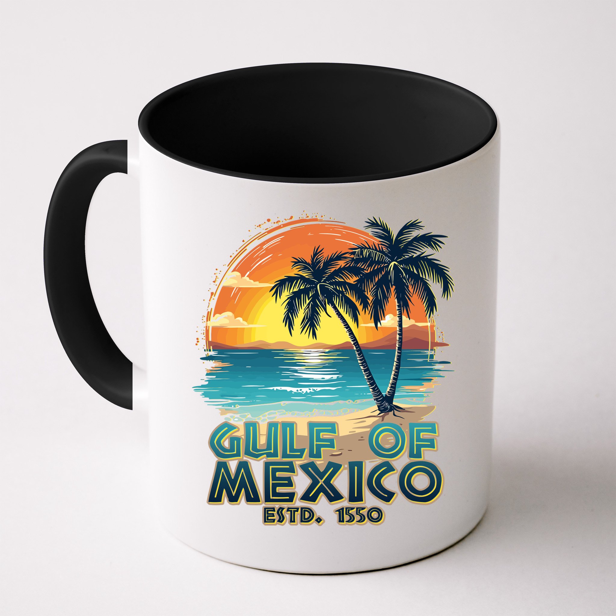 Vintage Beach Gulf Of Mexico Estd 1550 Mug