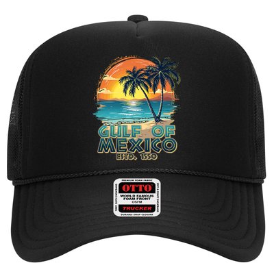 Vintage Beach Gulf Of Mexico Estd 1550 Trucker Hat